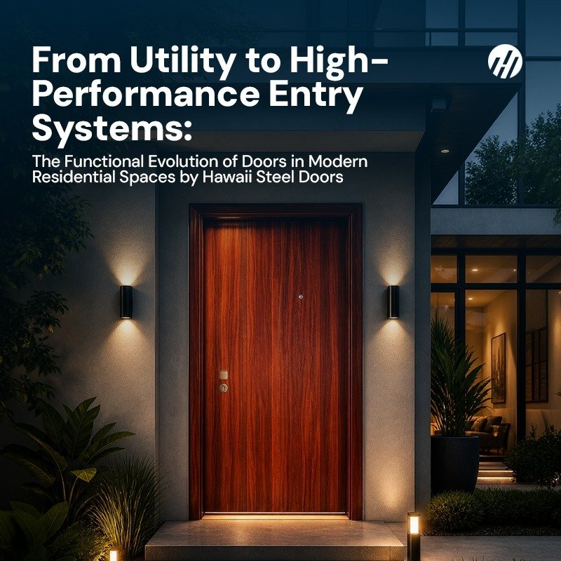 
								Modern steel door Kerala design for contemporary homes by Hawaii Steel Doors